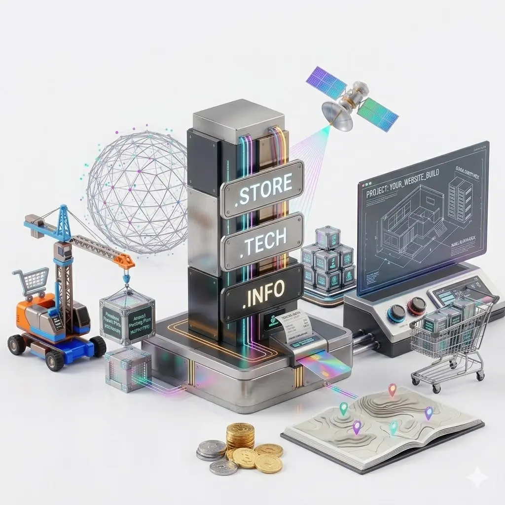Extensiones de dominio .STORE, .TECH, .INFO y más